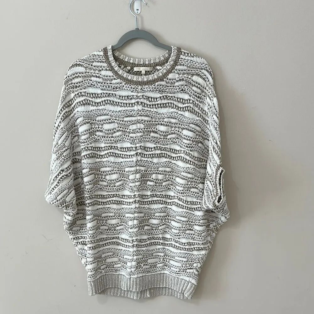 Maje Pull Type Poncho Jumper Ecru Beige One Size